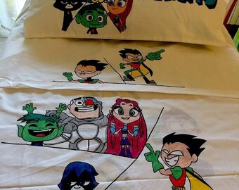 Lenzuola Dipinte A Mano Etsy