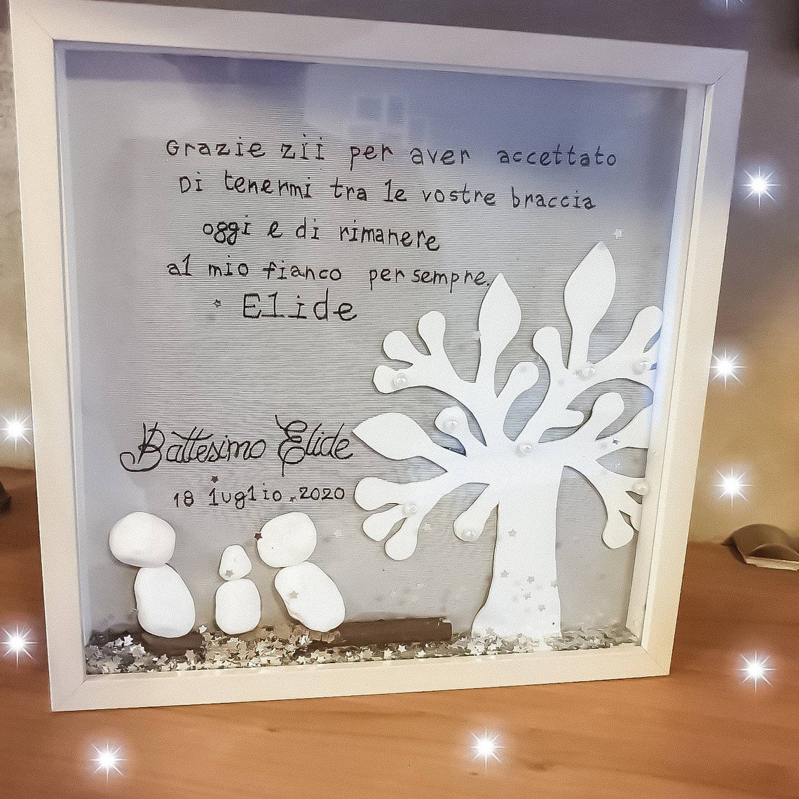 Idee Regalo Padrino Di Battesimo Bomboniera battesimo regalo madrina o padrino altalena albero | Etsy