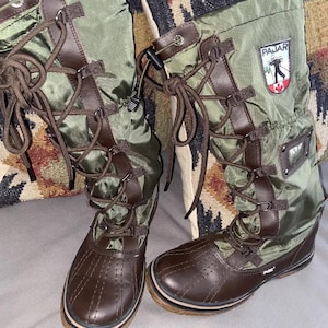 Pajar Canada Women’s Sz 37 US 6-6.5 Waterproof Grip Tall Winter Snow Boots green