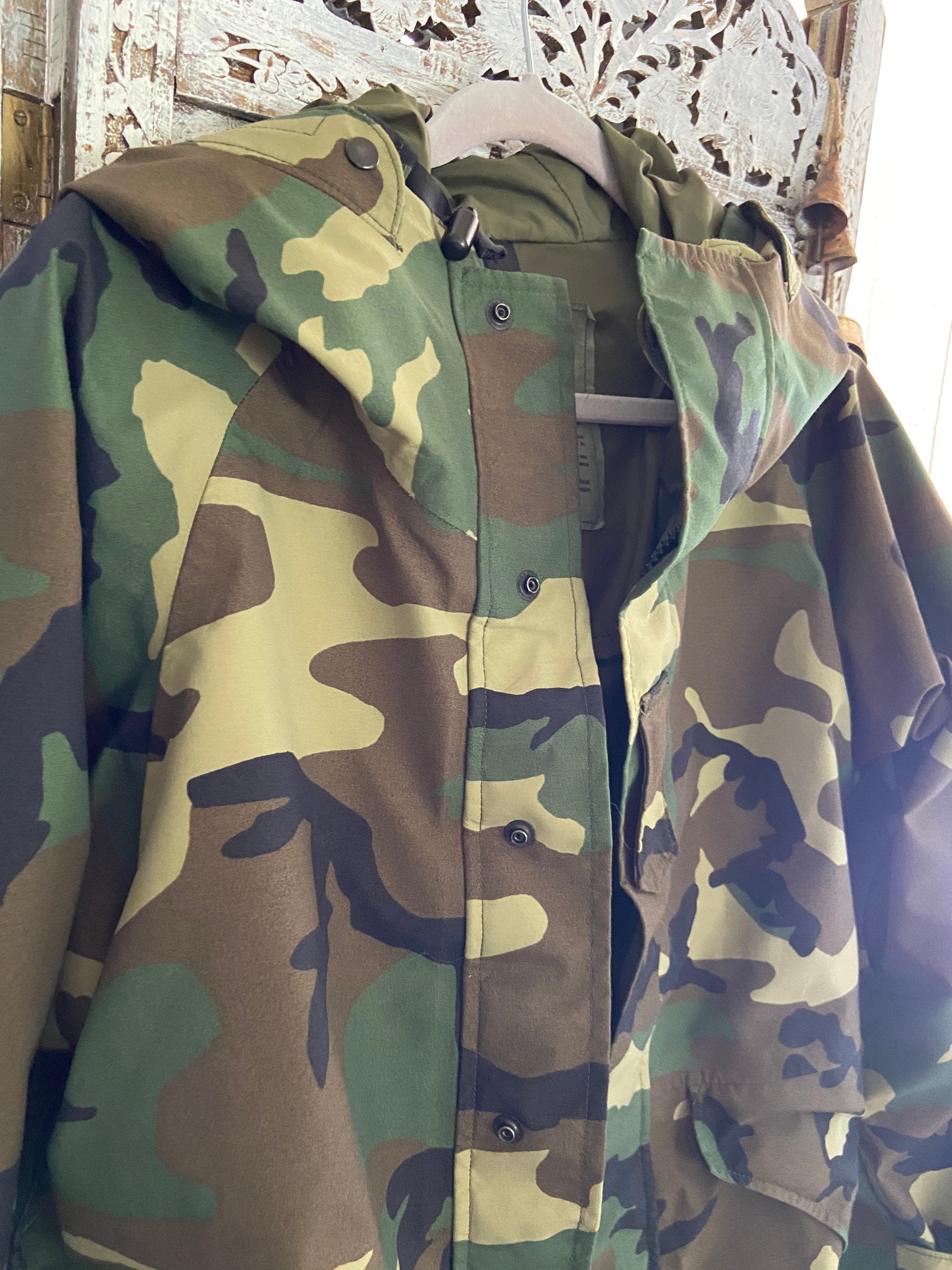 Vintage Military Parka Jacket Coat Olive Camo Size S - Etsy
