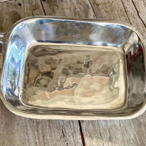 Vintage heavy aluminum  tray