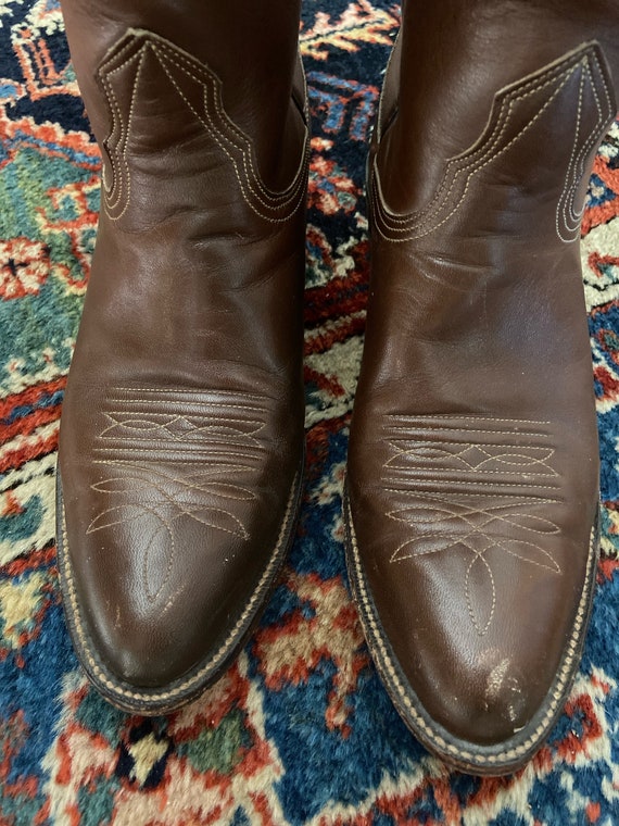 Nocona Dark Brown Cowboy Boots Mens 7.5 D - Etsy display picture 1
