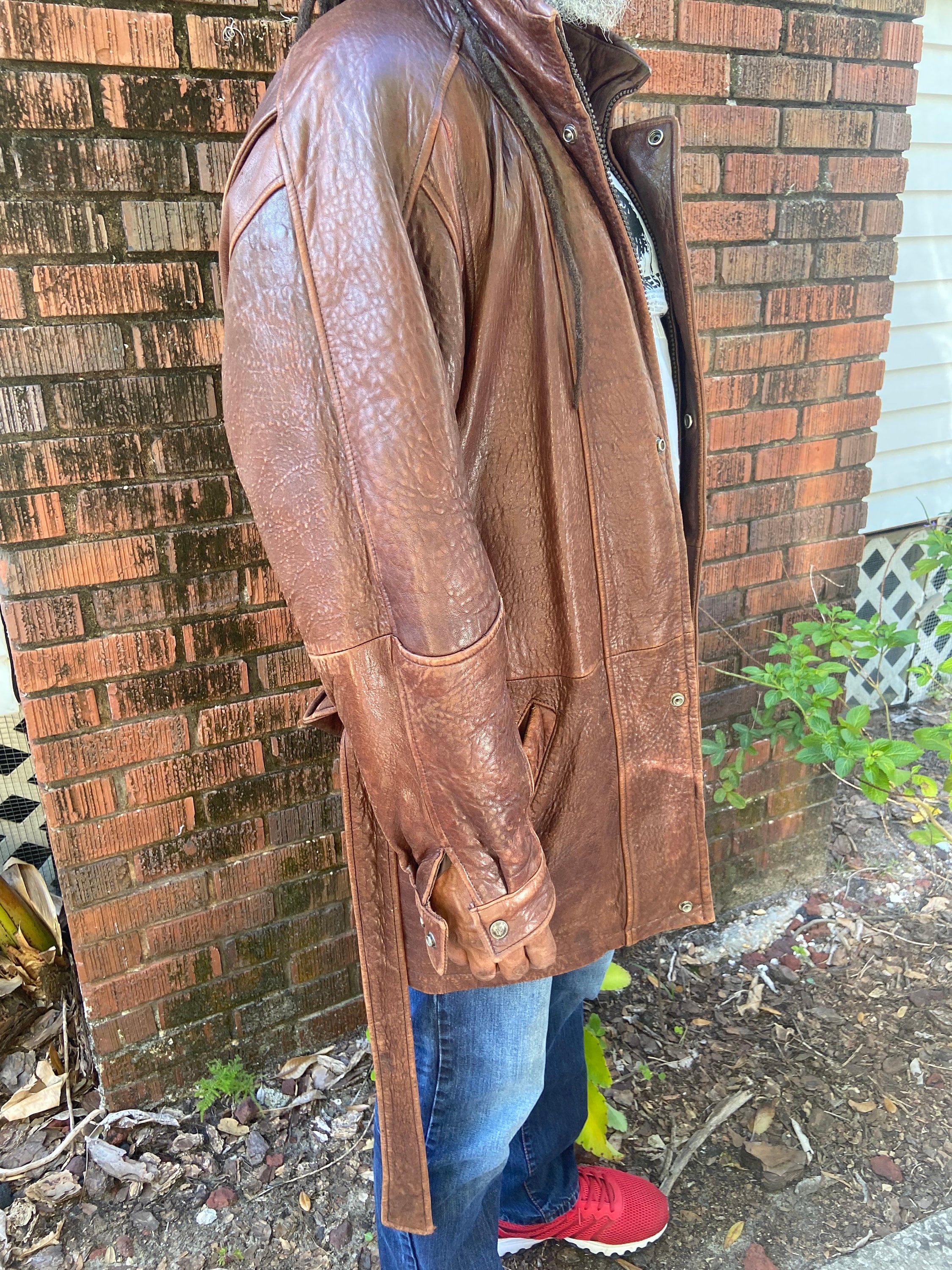 Tan Brown Leather Blazer – StudioSuits