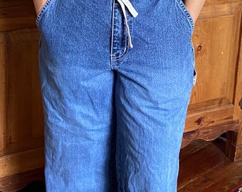 90s Aeropostale carpenter jeans med wash distressed unisex boyfriend fit mens XS