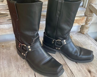 Hedi style leather ring boots 靴
