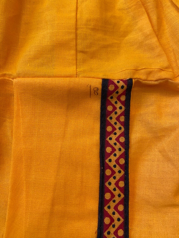 indian cotton dress kurta set red yellow for todd… - image 6