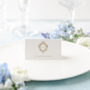 Gold Printed Escort Cards, Wedding Reception Escort Cards, Gold Name Escort Cards, Classic Wedding Seating Cards