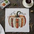 Book Pumpkin Cross Stitch Pattern: Literary Fall Decor (PDF Download
