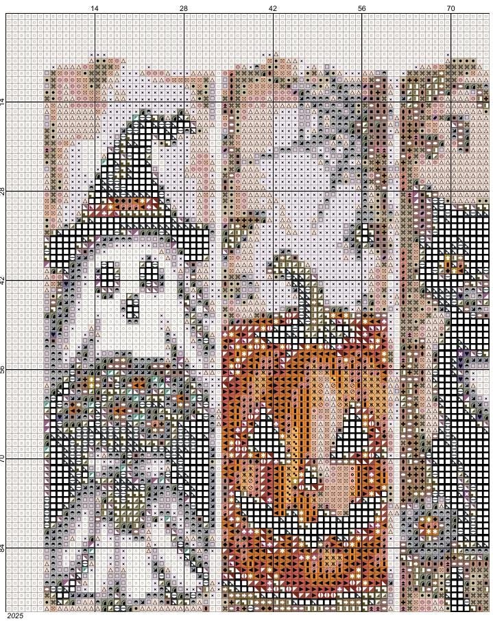 Value Pack Halloween Cross Stitch Pattern | Spooky Sampler Chart (PDF ...