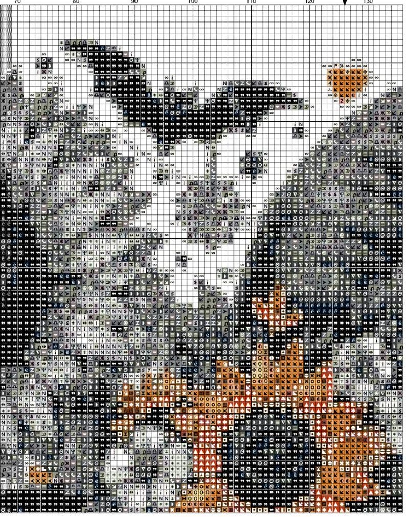Spooky Autumn Ghost Cross Stitch Pattern: Halloween Embroidery (PDF ...