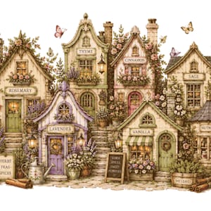 Spice Village Counted Cross Stitch PDF Digital Download Pattern