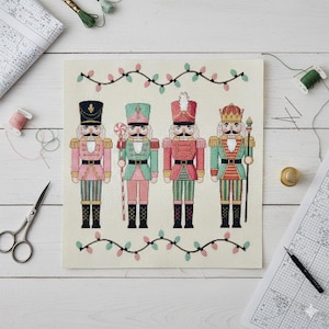 Nutcracker Christmas Cross Stitch Pattern: Festive Holiday Decor (PDF Pattern Keeper Friendly Digital Download