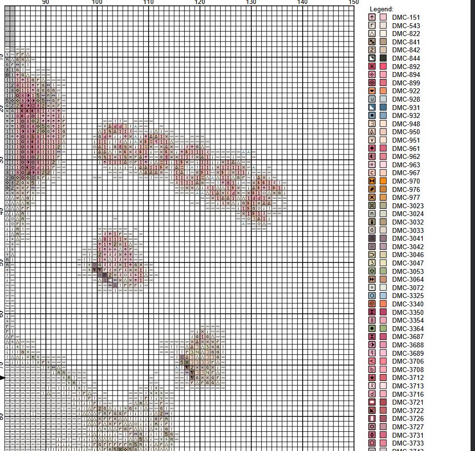 Goose Graph Pattern Mother Goose Cross Stitch Pattern Chart Geese Cute Nursery Baby PDF ...