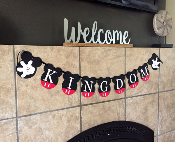 Personalized Mickey Mouse Birthday Party Bannermickey Mouse Etsy