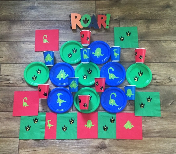 Personalized Dinosaur Birthday Party Package, Dinosaur Party Supplies,Dinosaur Cups, Dinosaur Plates, Dino Napkins Il_570xn