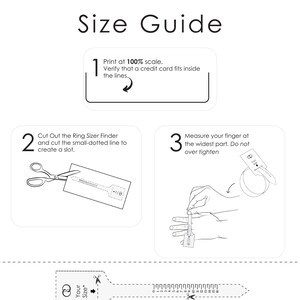 Estimate your size at home, print this size guide to the right size and then follow the instructions to get sized immediately!