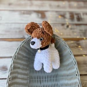 Jack Russell Terrier crochet toy amigurumi puppy stuffed dog lovers