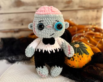 ハロウィンゾンビの不気味なおもちゃ、かぎ針編みのハロウィン装飾