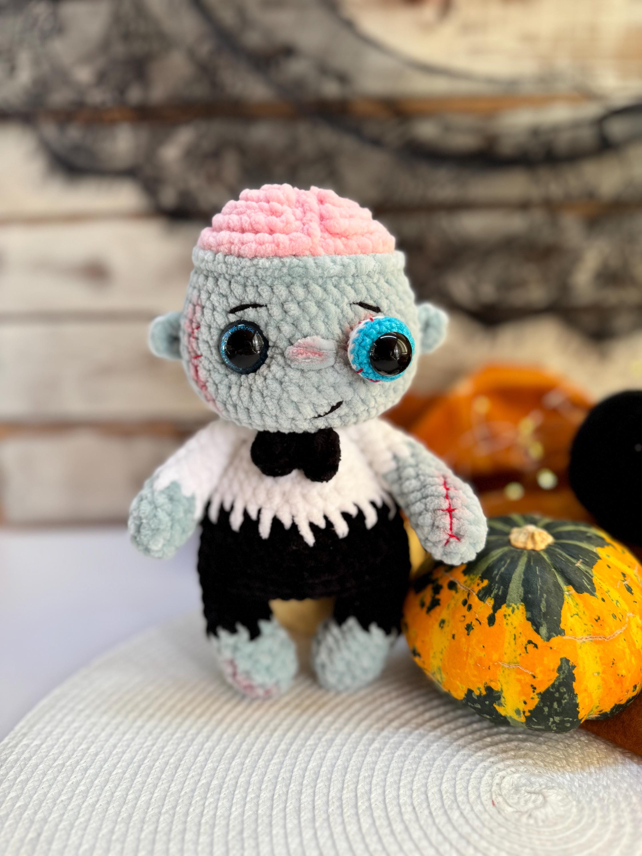 ハロウィンゾンビの不気味なおもちゃ、かぎ針編みのハロウィン装飾