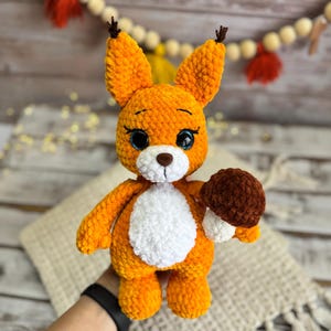Crochet fox toy amigurumi,  stuffed fox toy, wild animal, gift for fox lovers