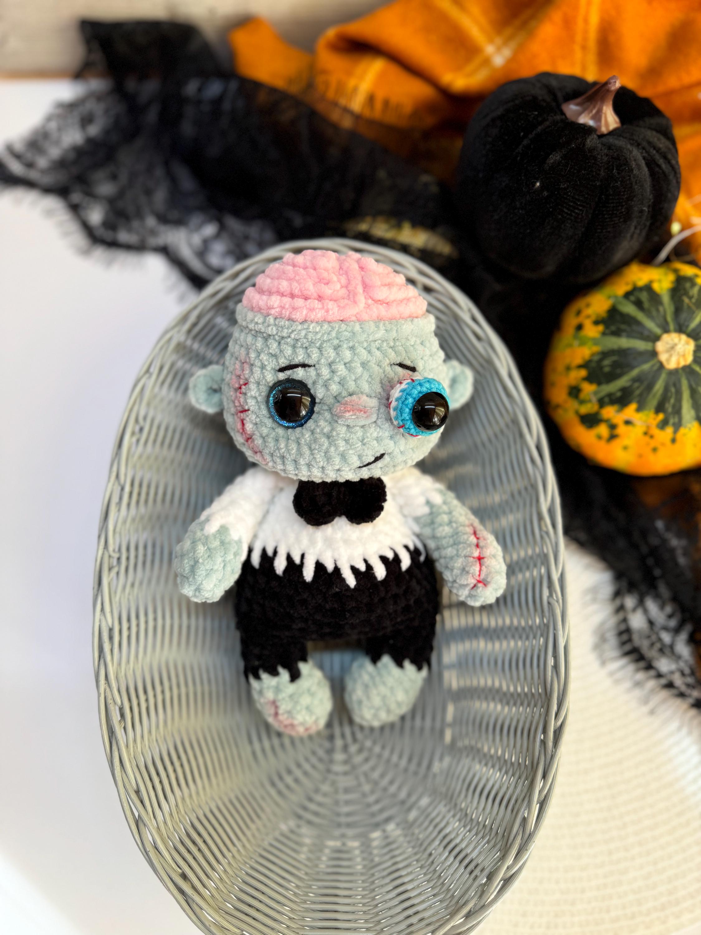 ハロウィンゾンビの不気味なおもちゃ、かぎ針編みのハロウィン装飾