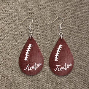 Custom Football Earrings