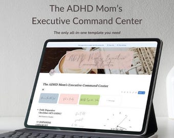 Plantilla de noción para madres con TDAH / Centro de Comando Ejecutivo (digital)