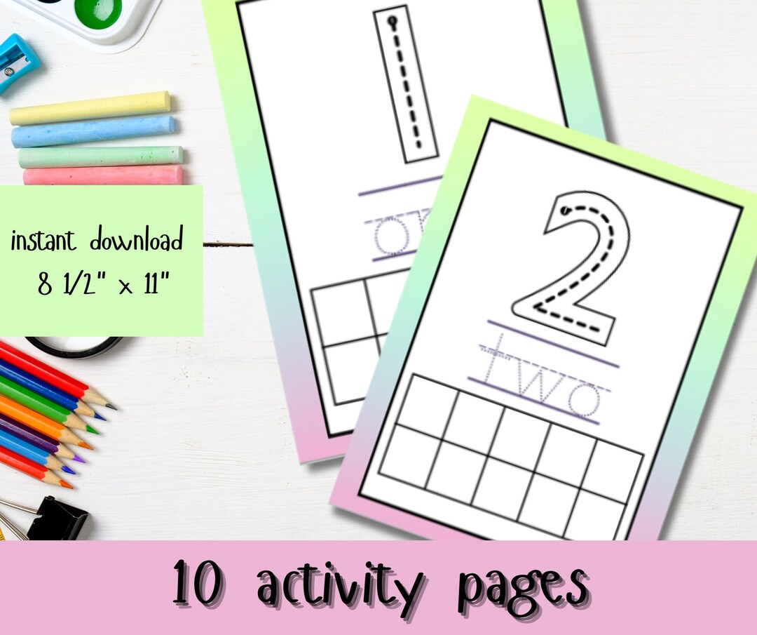 Buy Ten Frames Activity Printable, Ten Frame Math, Learn to Count ...