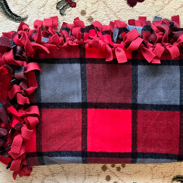 Fleece Tie Blanket Etsy