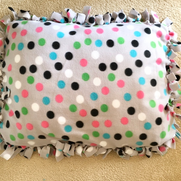 Polka Dot Dog Bed Duvet, Crate Bed, Puppy Bed, Fleece Pet Bed, Dog Bedding, Washable Dog Bed, Gift For Dog, FREE SHIPPING