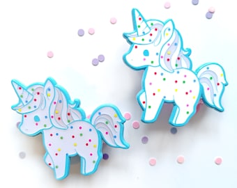 Tier Kekse Kawaii Einhorn 4cm Soft Enamel Pin