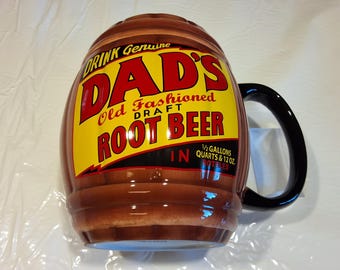 Dad's Old Fashioned Draft Root Beer (Root Beer Barrel Shaped) Ceramic Coffee Mug, 24 oz, a teleflora gift