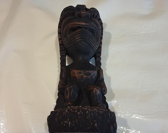 Vintage 1998 Hawaiian Wood Tiki God of Happiness  Figurine