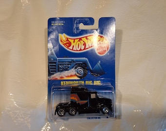 Vintage 1991 Mattel Hot Wheels Kenworth Big Rig (in box) diecast metal toy truck, Collector No. 76, Made in Malayasia