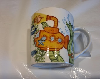 Starbucks Submarine/Under Sea Creatures Ceramic Mug, 9 oz.