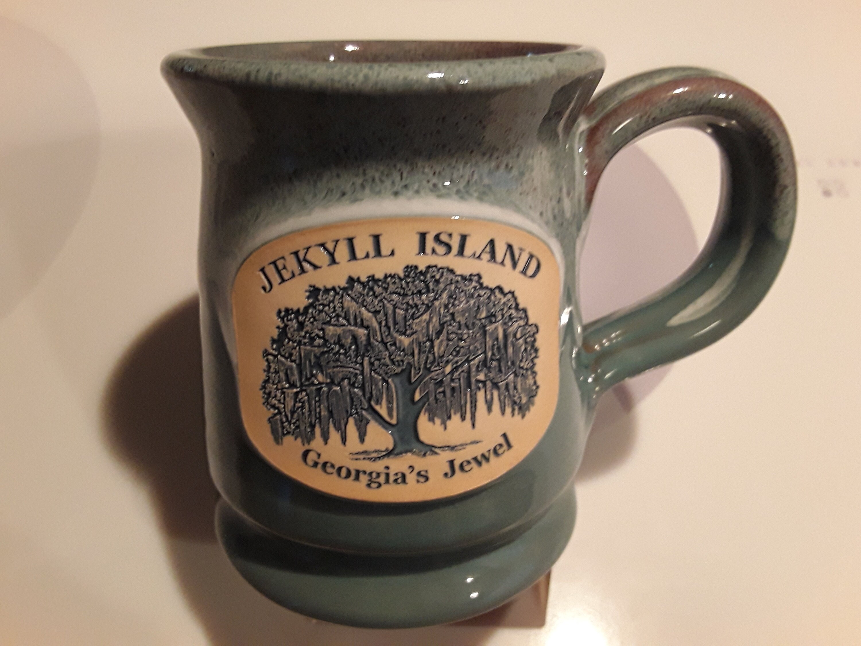 Deneen Pottery Jekyll Island Jewel Coffee Mug Etsy