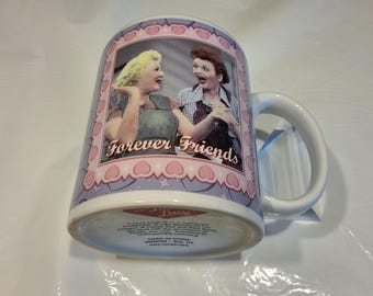 Vintage 1960's "I Love Lucy" Forever Friends Ceramic Coffee Mug, 13 oz, Vandoor, SLC, UT