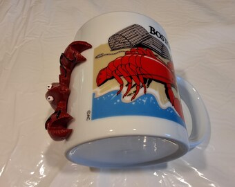 3-D Lobster "Boston" Ceramic Coffee Mug, 10 oz, AC