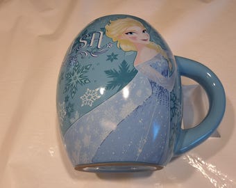 Disney Frozen "Elsa and Olaf" Blue Large Ceramic Coffee Mug, 18 oz, Silver Buffalo