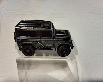 Mattel Hot Wheels Dark Gray Land Rover Defender 90 Diecast Metal SUV, Made in Malayasia (Without Box)