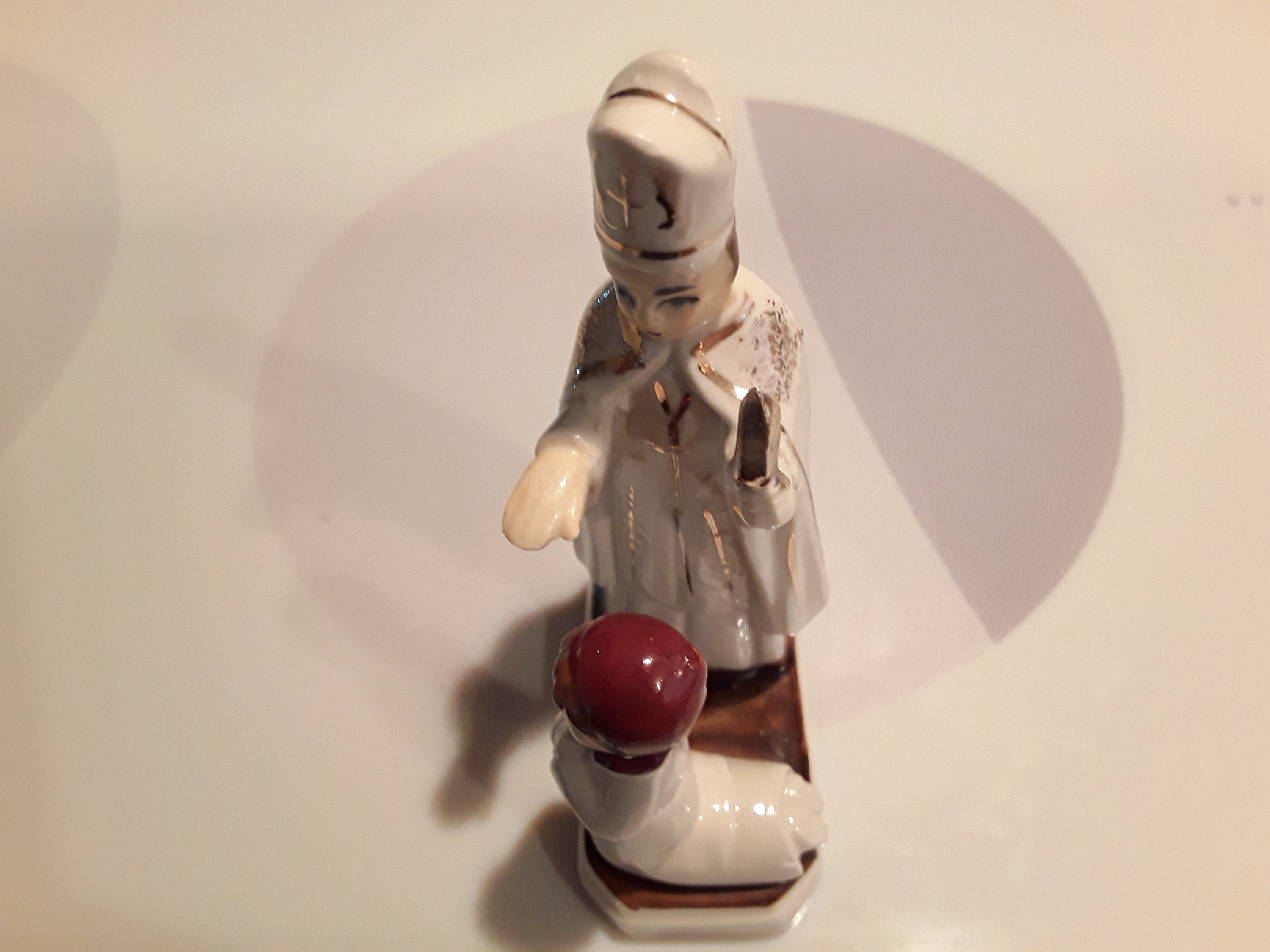 Vintage 1950's Catholic Priest Giving Child Niña Etsy