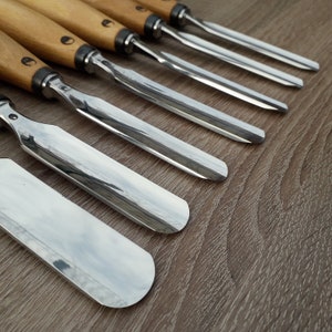 Forged chisel for wood carving.