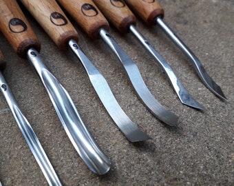 Forged Curved Gouge. Wood Carving Tools. Forged Chisel. 
