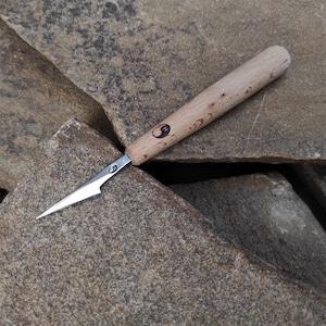 Forged Mini chisel. Wood carving chisel. Leatherworking