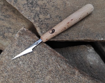 Forged Mini chisel. Wood carving chisel. Leatherworking