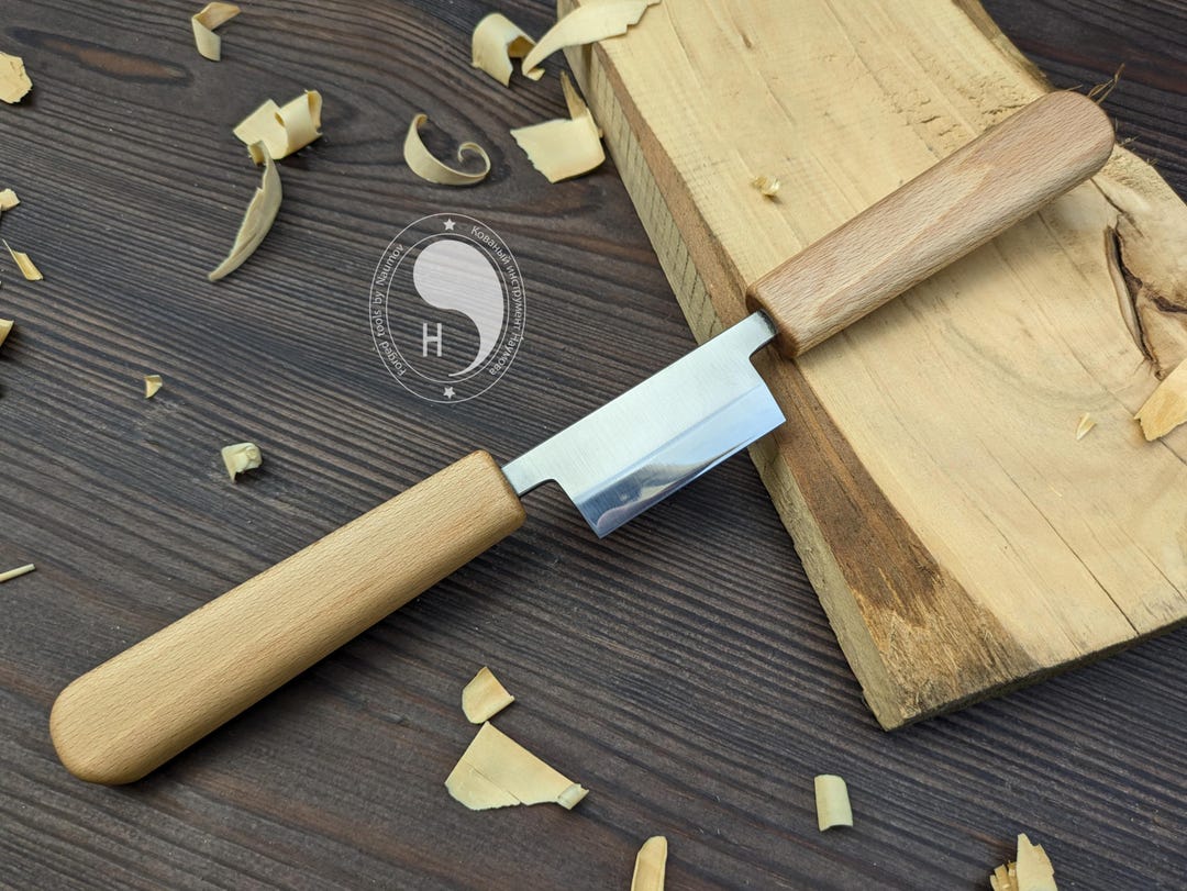 Miniature Drawknife / Push Knife for Wood Carving and Whittling - Etsy