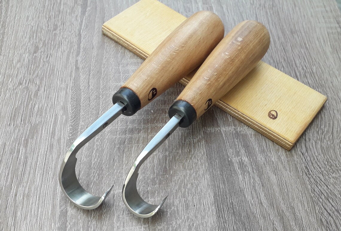 Spoon carving knife. Hand Scorp Tool. Etsy