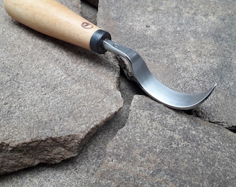 Spoon carving knife. Hand forged. wood carving tool.