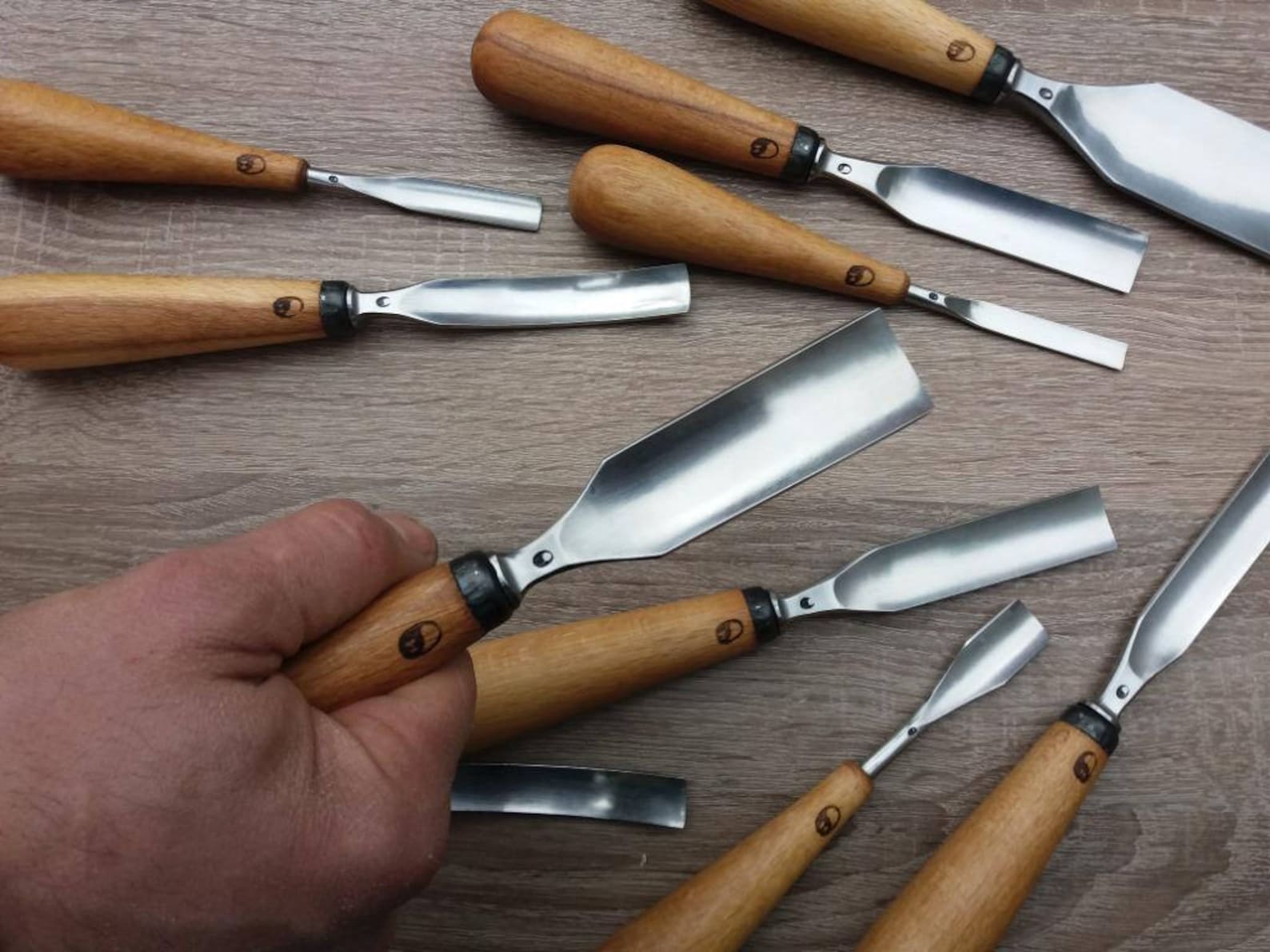 Outils de sculpture sur bois. Ciseau à la main. Gouge. Etsy France
