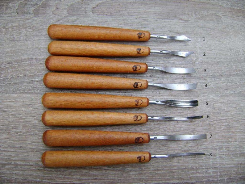 Outils de sculpture sur bois. à la main. Ciseaux de Etsy